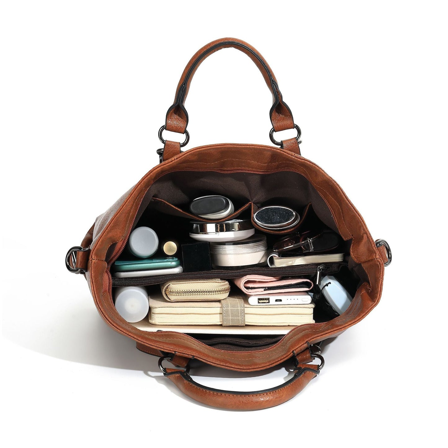 Women's Fashion Soft Leather Large Capacity Totes Handbags