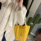 Women's Home Vegetable Basket Hand First Layer Cowhide Bags