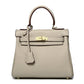 Women's High-grade Fashionable Genuine Leather Handmade Kelly First Layer Handbags