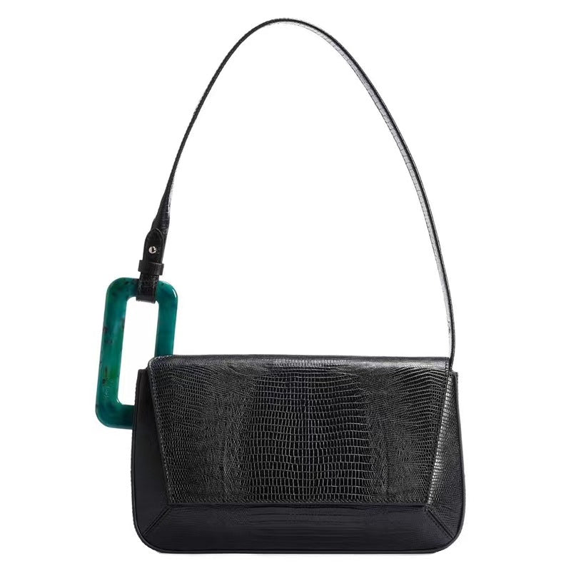Women's Female Design Fashion Simple Trend Underarm Stitching Shoulder Bags