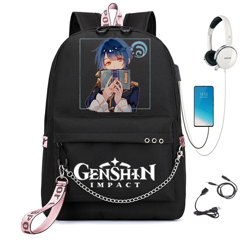 Popular Slouchy Pretty Creative Iron Chain Backpacks