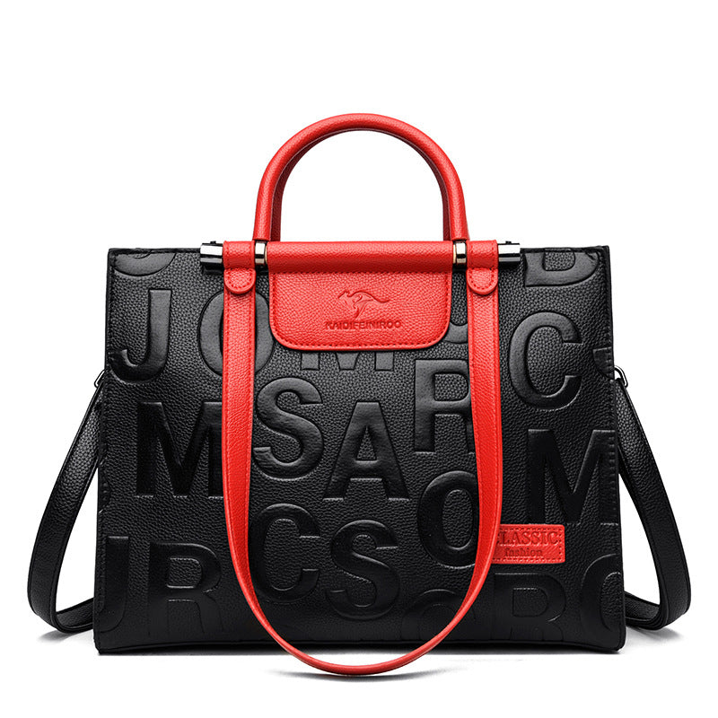 Women's Creative Popular Letter Portable Fashion Handbags