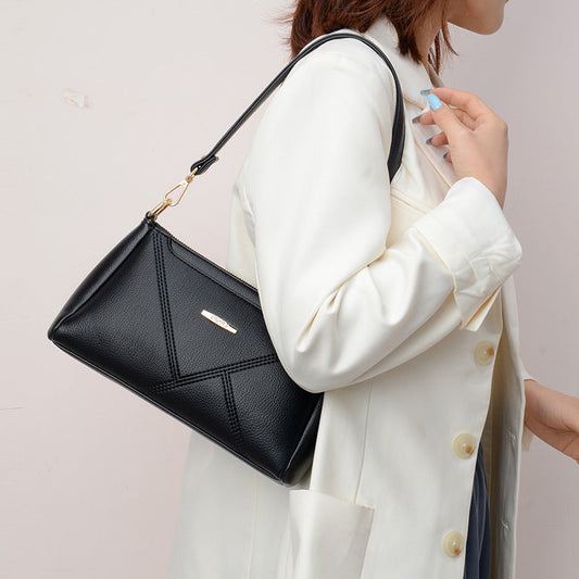 Women's Elegant Fashion Mom Underarm Leather Crossbody Bags