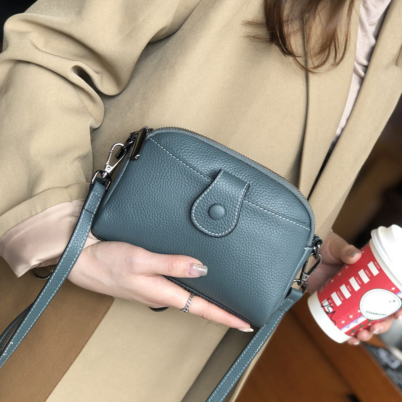 Women's Genuine Leather Cattlehide Fashion Mobile Crossbody Bags