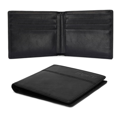 Men's Large Capacity Swiping Short Leather Men's Wallets