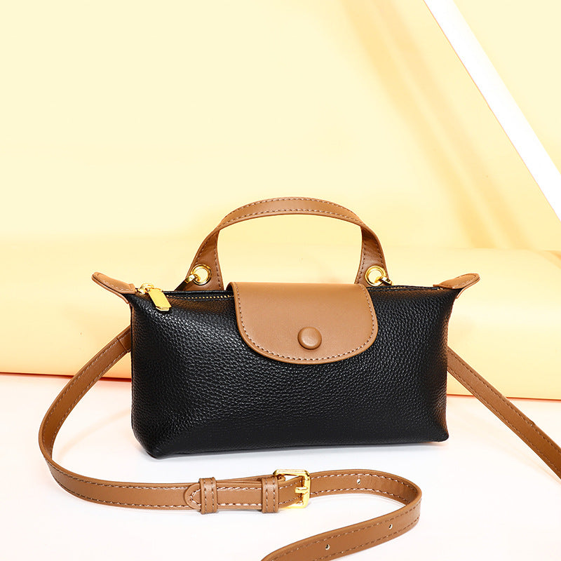 Women's & Men's Genuine Leather High-grade Soft Hand Holding Men's Bags