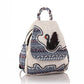 Women's Style Fresh Swan Woven Three-dimensional Double Bags