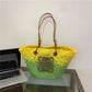 Straw Large Capacity French Hand-woven Holiday Crossbody Bags