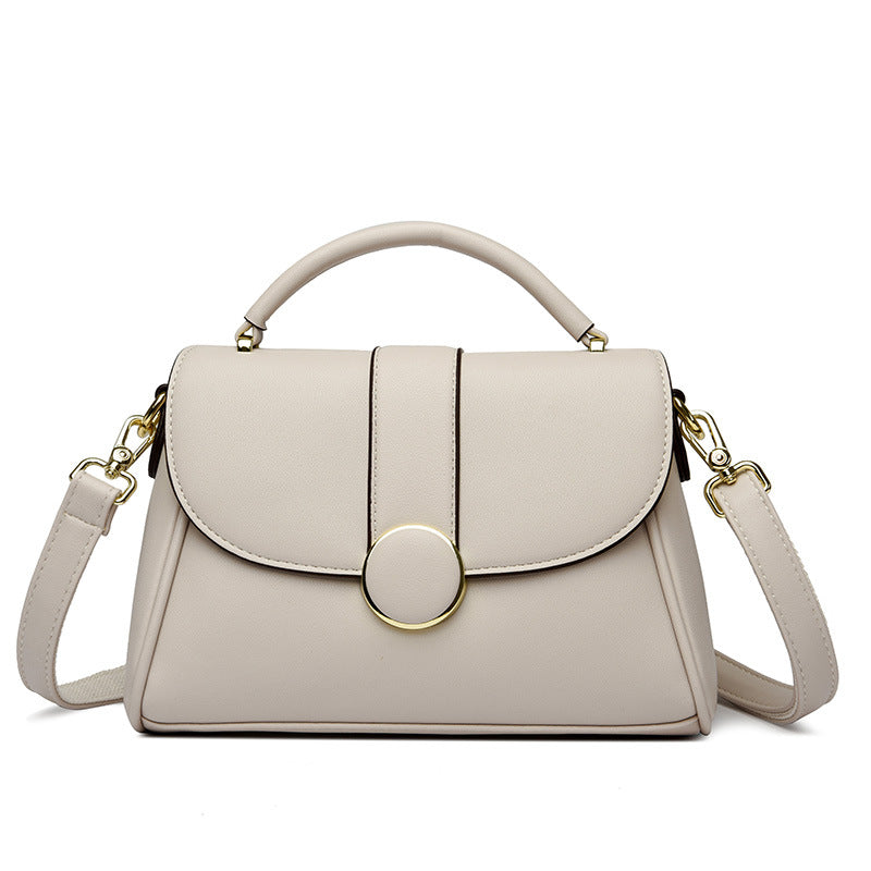Women's Fashion Large Capacity Simple Soft Leather Bags