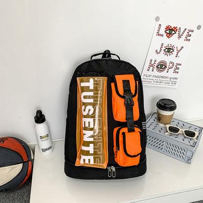 Men's Fashion Trendy Leisure Personalized Color Matching Backpacks