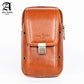 Men's Multifunctional First Layer Cowhide Embossed Iris Phone Bags