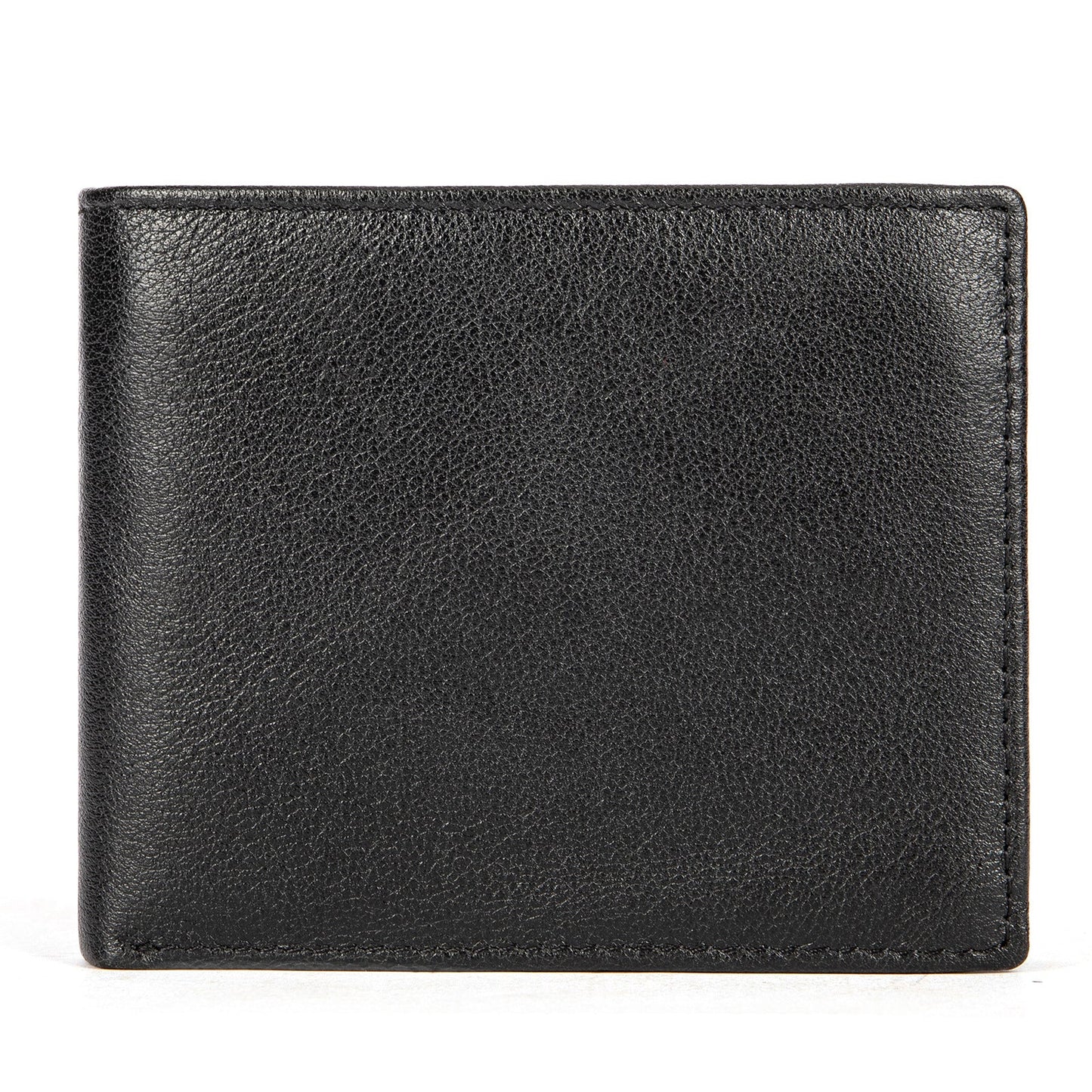 Men's Vintage Leather Swiping Gold Clip Short Purses
