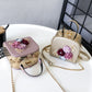 Women's Korean Style Pearl Flower Dinner Clutch Shoulder Bags