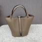 Women's Home Vegetable Basket Hand First Layer Cowhide Bags