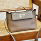 Women's Versatile Genuine Leather Cowhide Kelly Handbags