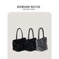 Women's Popular Fashion Design Sequined Portable Tote Bags