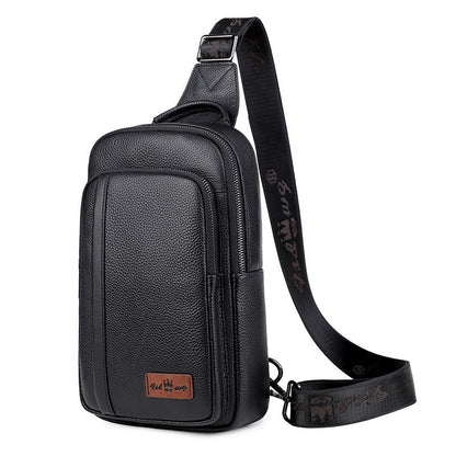 Men's Classy Leather First Layer Leisure Bags