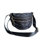Women's Saddle Lightweight Nylon Oxford Cloth Semicircle Crossbody Bags