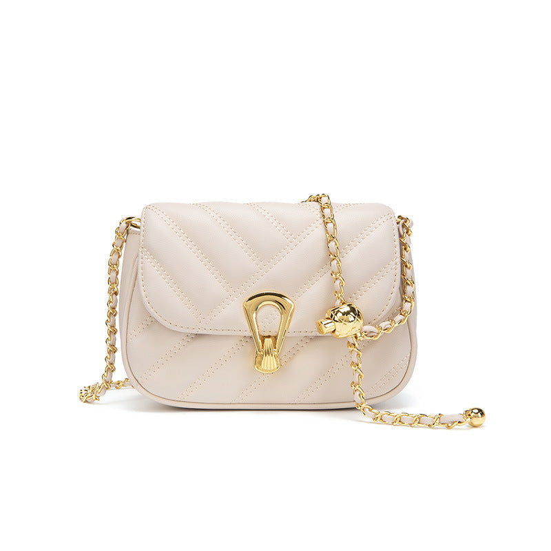 Women's Rhombus Simple Chain Fashion Shopping Trendy Crossbody Bags