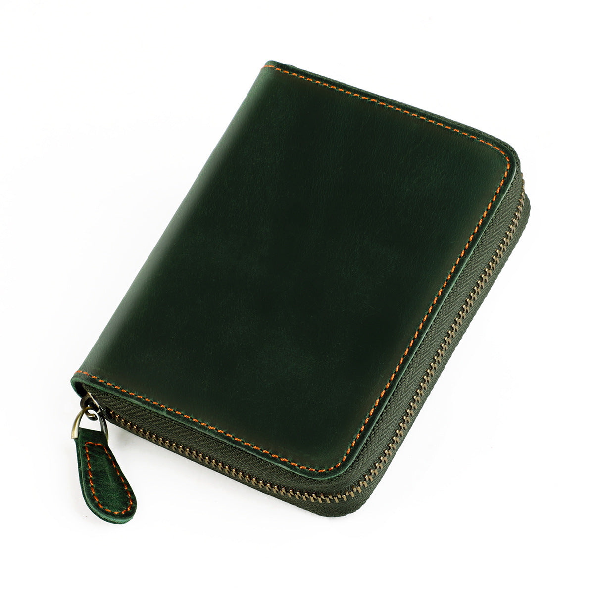 Swiping Organ Vintage Style Genuine Leather Passport Card Holder