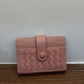 Women's & Men's & Sheepskin Leather Hand-woven Bank Woven Card Holder