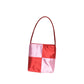 Women's Satin Color Matching Chessboard Plaid Underarm Armpit Bags