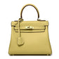 Women's High-grade Fashionable Genuine Leather Handmade Kelly First Layer Handbags