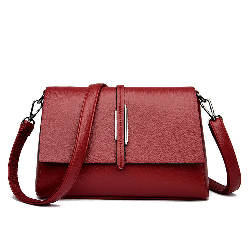 Women's & Men's Spring Korean Style Simple Soft Leather Shoulder Bags