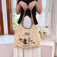 Women's Style Embroidery Shopping Fashion Nylon Waterproof Shoulder Bags