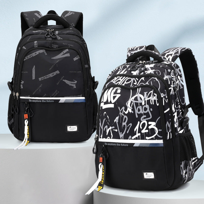 Men's Boy's Simple Burden Reduction Large Capacity Backpacks