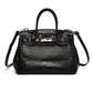 Women's High-grade Crocodile Pattern Portable Platinum Practical Tote Bags
