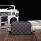 Men's Check Pattern Street Trendy Korean Style Men's Messenger Bags
