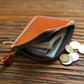 Men's Handmade Vintage Short Genuine Leather First Men's Wallets