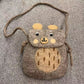 Wool Felt Cute Cartoon Funny Rabbit Fox Crossbody Bags