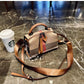 Women's Leather Saddle Dumpling Tide Plaid Shoulder Bags