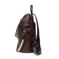Women's Leather Korean Fashionable Large Capacity Backpacks