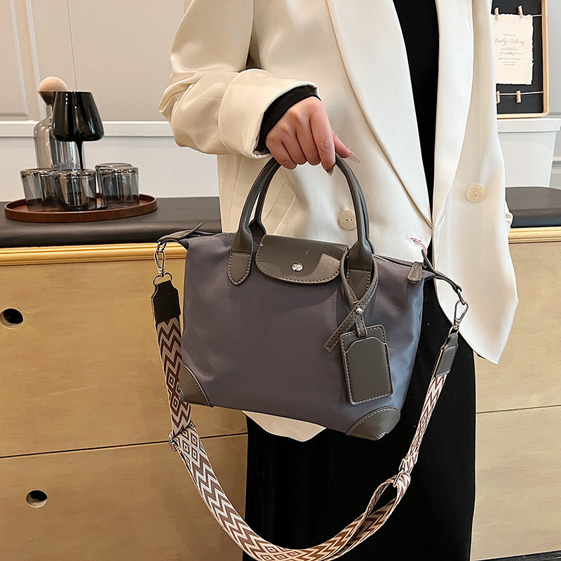 Women's High-grade Nylon Cloth Portable Dumpling Medium-sized Bags