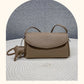 Women's Fashion Cattle Leather Design Pleated Elephant Crossbody Bags