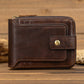 Women's & Men's Genuine Leather Multiple Slots Zipper For Men's Wallets
