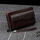 Men's Double Zipper Large Capacity Business Trendy Men's Handbags