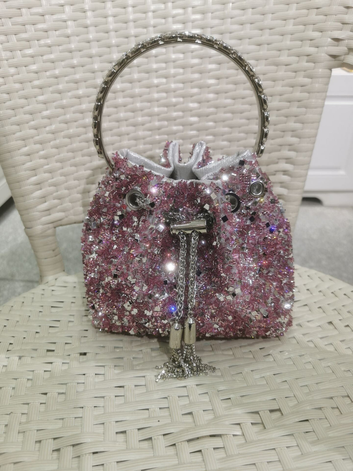 Women's Elegant Popular Shiny Diamond Rhinestone Full Shoulder Bags