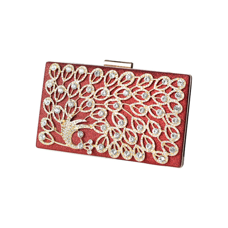 Women's High-grade Dinner Design Diamond Dress Hand-held Evening Bags