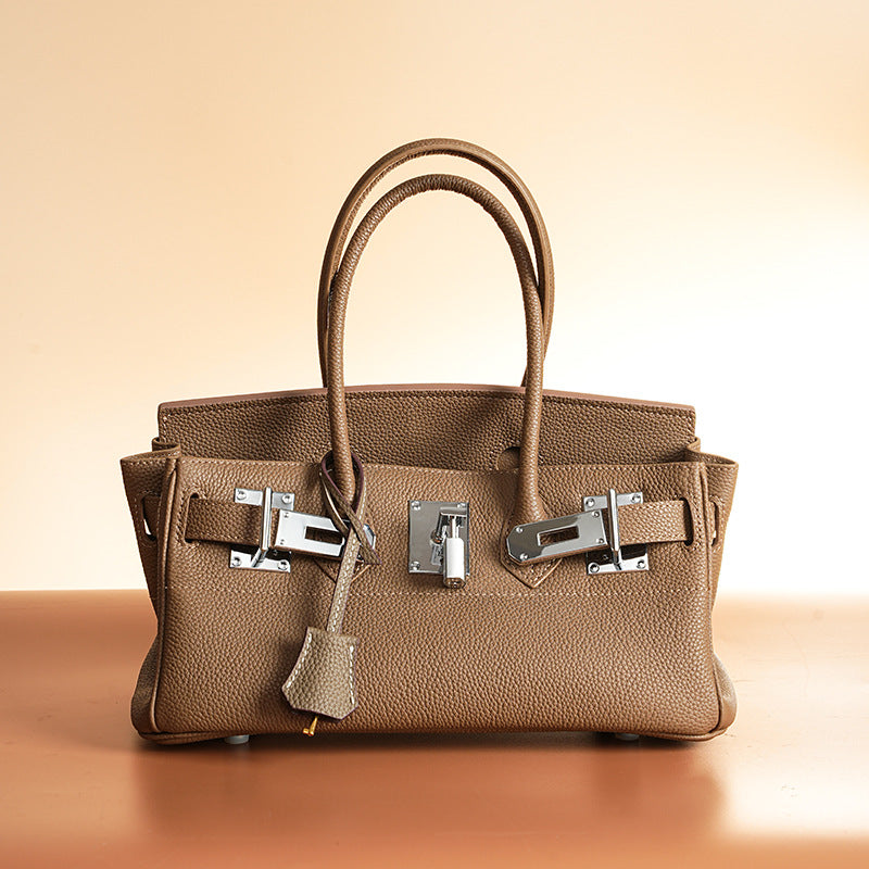 Women's Leather Sier Portable First Layer Cattlehide Fashion Handbags