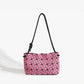 Women's High Quality Rhombus Geometric Underarm Drawstring Bags