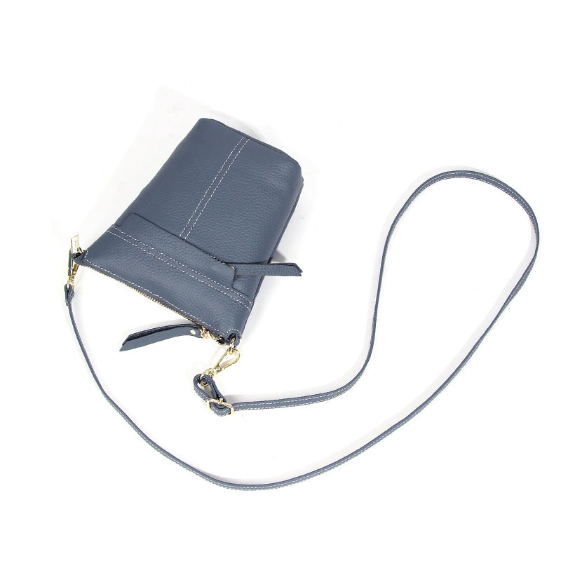 Women's Layer Cowhide Popular Leisure Large Capacity Simple Crossbody Bags