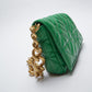 Check Thick Chain Quilted Rice Word Crossbody Bags