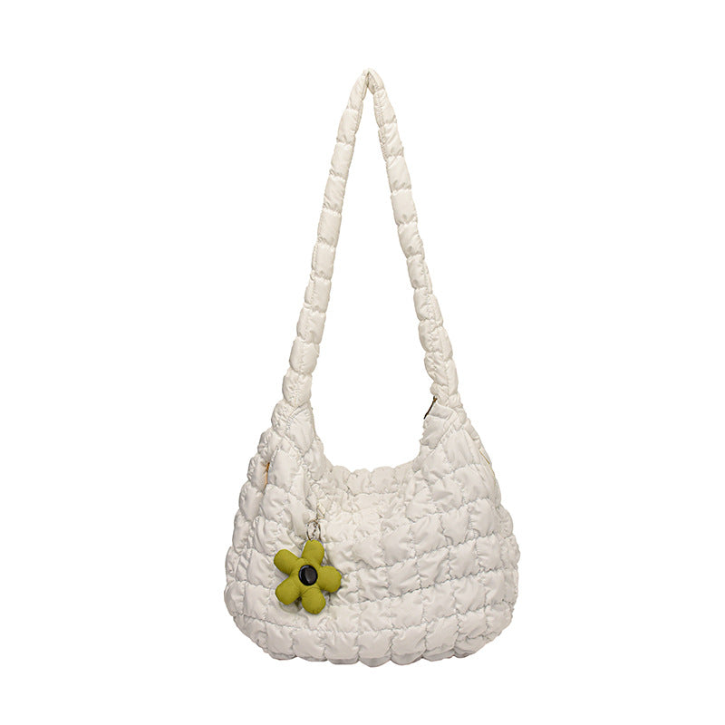 Pleated Large Korean Fashion Capacity Bubble Shoulder Bags