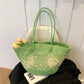 Straw Large Capacity French Hand-woven Holiday Crossbody Bags