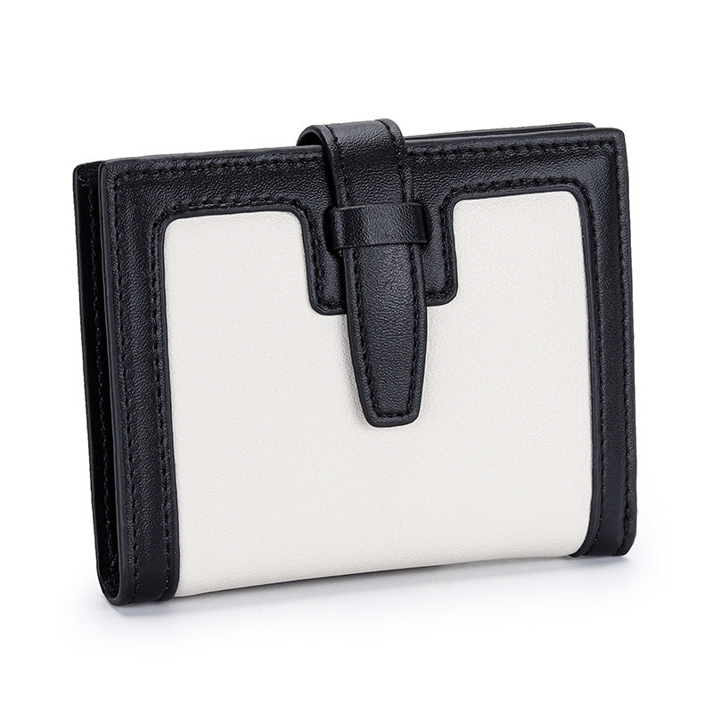 Women's Design Short Leather High High-quality Folded Ladies Wallets
