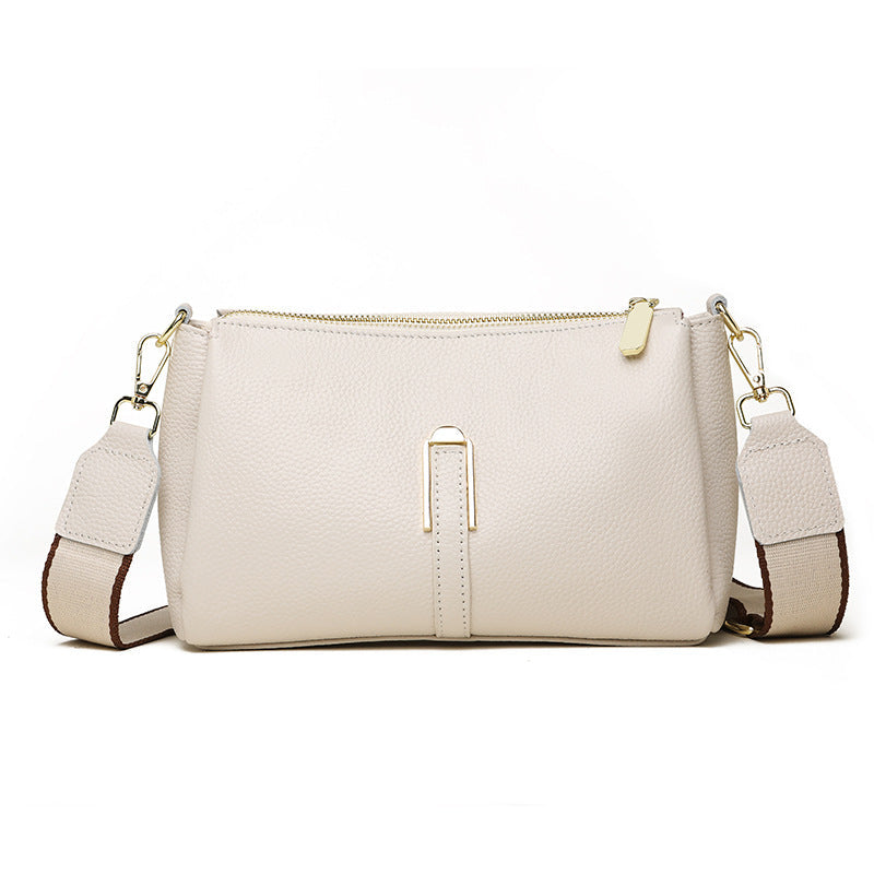 Women's Leather First Layer Cowhide Advanced Texture Small Square Bags